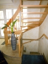Gewendelte Holztreppe