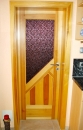 Innentür aus Holz mit Glaseinsatz
